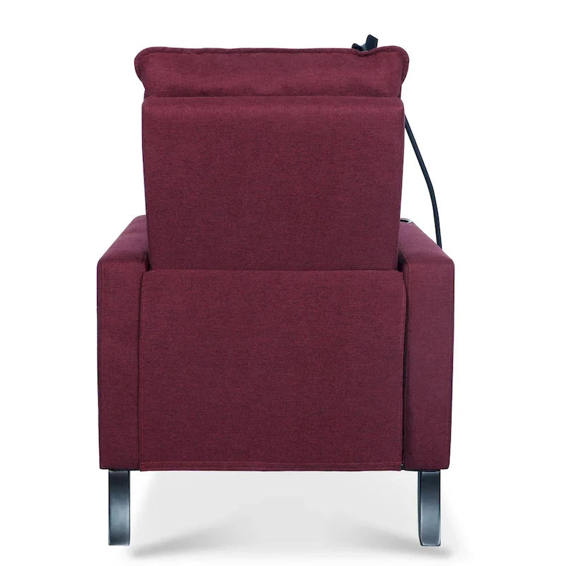 Canapé inclinable réglable avec porte-gobelet et pochette de rangement