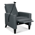 Canapé inclinable réglable avec porte-gobelet et pochette de rangement