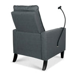 Canapé inclinable réglable avec porte-gobelet et pochette de rangement