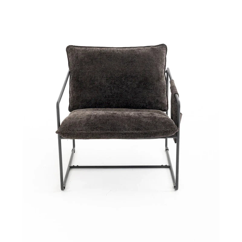 Fauteuil d'appoint avec cadre en métal (Lot de 2)