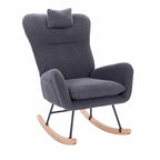 Fauteuil à bascule rembourré pour chambre d'enfant, salon et chambre à coucher