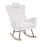 Fauteuil à bascule rembourré pour chambre d'enfant, salon et chambre à coucher