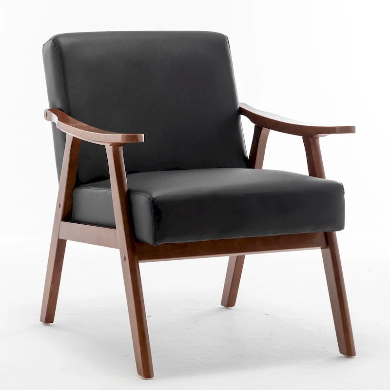 Fauteuil d'appoint large en similicuir 26,37