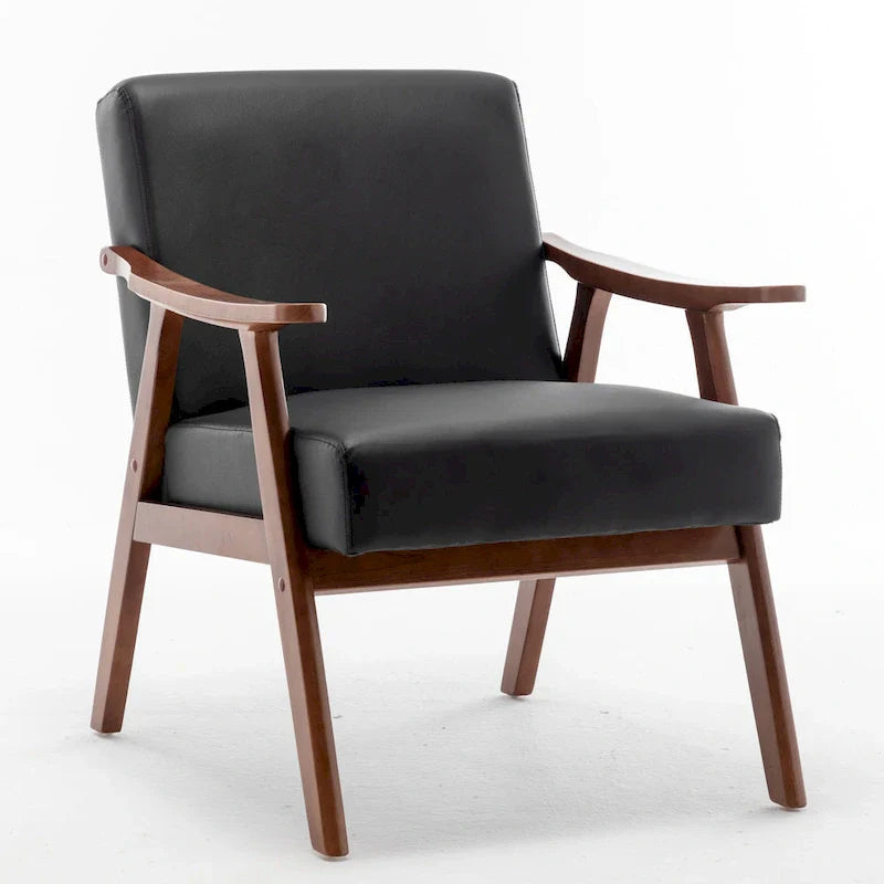 Fauteuil d'appoint large en similicuir 26,37