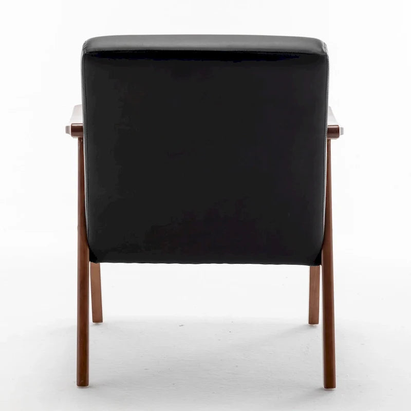 Fauteuil d'appoint large en similicuir 26,37