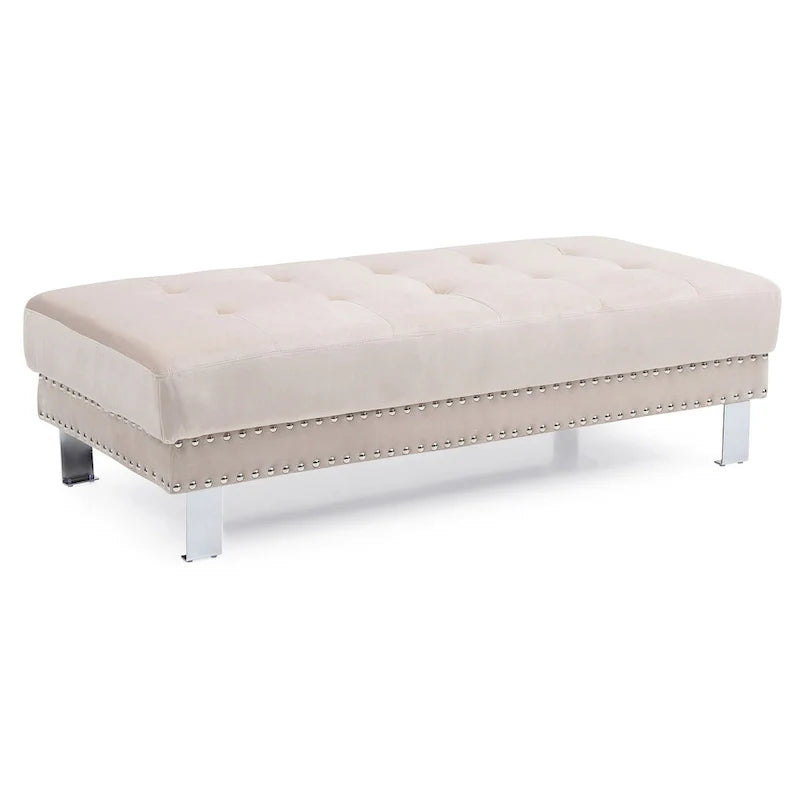 Pouf surdimensionné en velours