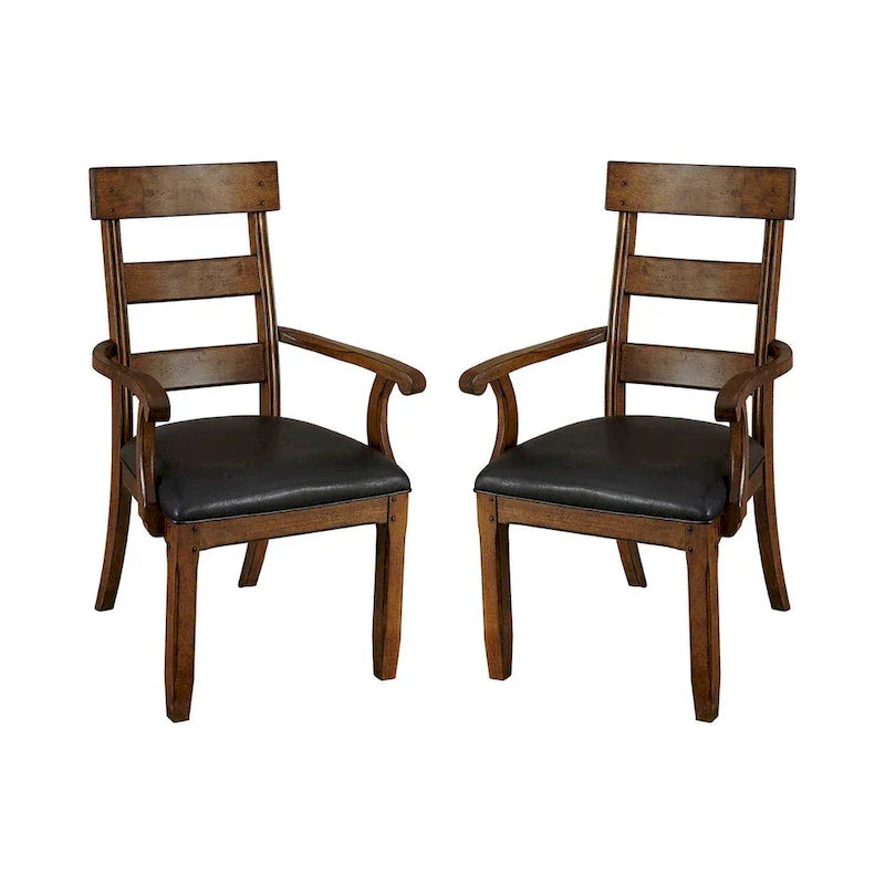 Fauteuils en bois massif (Lot de 2)